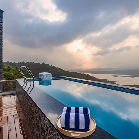 Saffronstays Kaia Waters By Kosha Villas, Pawna - Greek Style Villa With Panoramic View Of Pawna Lake Kolvan ภายนอก รูปภาพ
