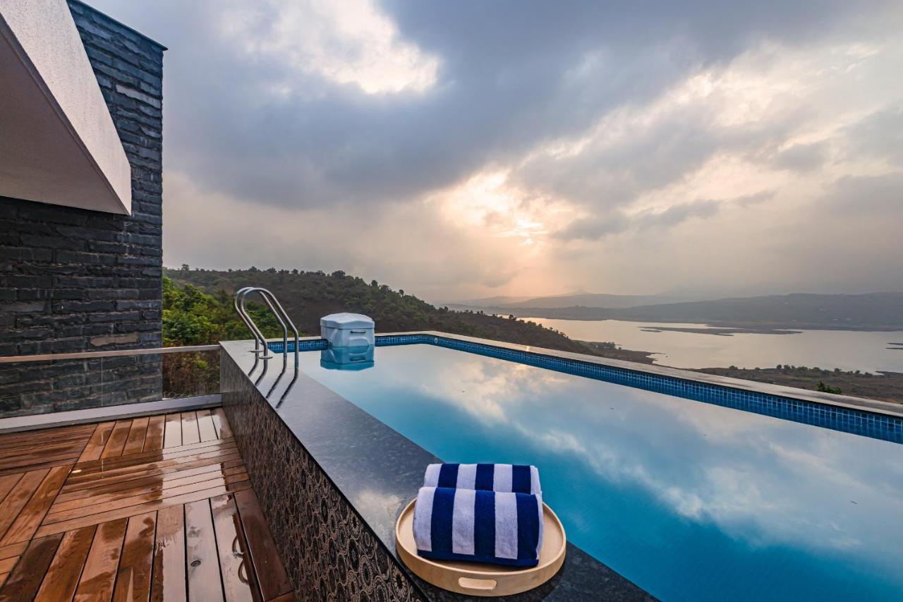 Saffronstays Kaia Waters By Kosha Villas, Pawna - Greek Style Villa With Panoramic View Of Pawna Lake Kolvan ภายนอก รูปภาพ