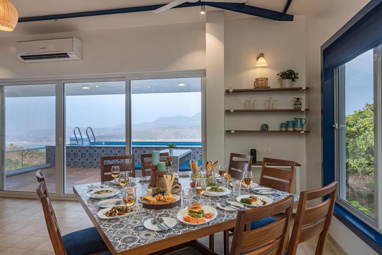 Saffronstays Kaia Waters By Kosha Villas, Pawna - Greek Style Villa With Panoramic View Of Pawna Lake Kolvan ภายนอก รูปภาพ