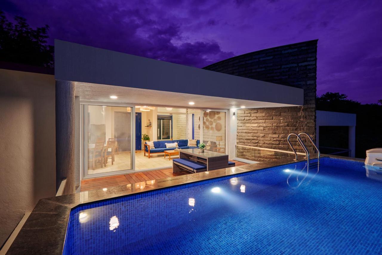 Saffronstays Kaia Waters By Kosha Villas, Pawna - Greek Style Villa With Panoramic View Of Pawna Lake Kolvan ภายนอก รูปภาพ