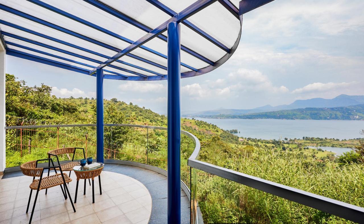 Saffronstays Kaia Waters By Kosha Villas, Pawna - Greek Style Villa With Panoramic View Of Pawna Lake Kolvan ภายนอก รูปภาพ